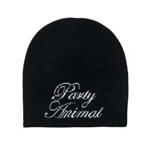 Alexander Wang Party Animal Beanie Black Unisex Winter Hat